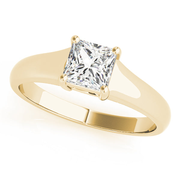 14K Yellow Gold 3/4 CT Diamond Engagement Ring