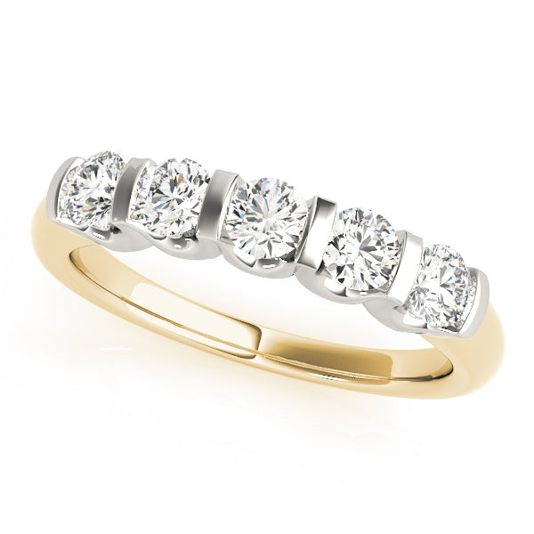 14K Yellow Gold 1 CTW Diamond Wedding Ring