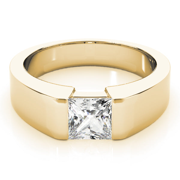 14K Yellow Gold Diamond Solitaire Engagement Ring