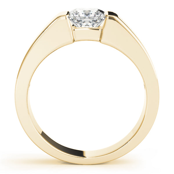 14K Yellow Gold Diamond Solitaire Engagement Ring