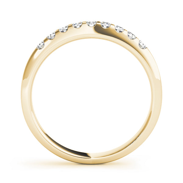 18K Yellow Gold Multi-Diamond Wedding Band