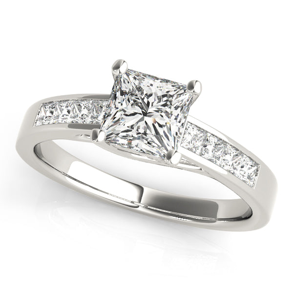 Princess Diamond Trellis Engagement Ring