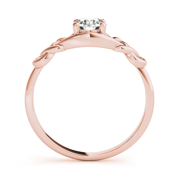 14K Rose Gold Round Diamond Fashion Ring