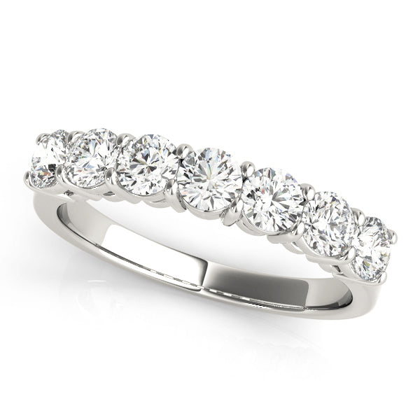 7-Stone Round Diamond Wedding Band