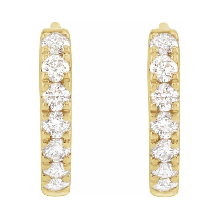 Lab-Grown Diamond Hoop Earrings