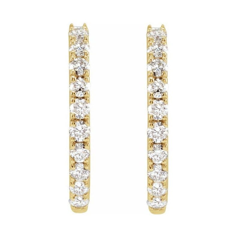 Lab-Grown Diamond Hoop Earrings