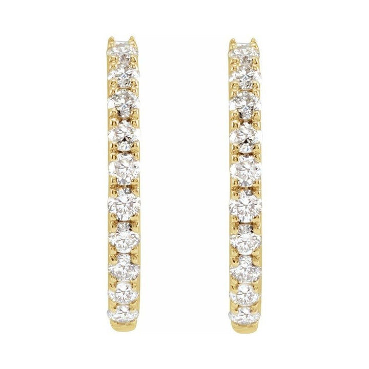 Lab-Grown Diamond Hoop Earrings