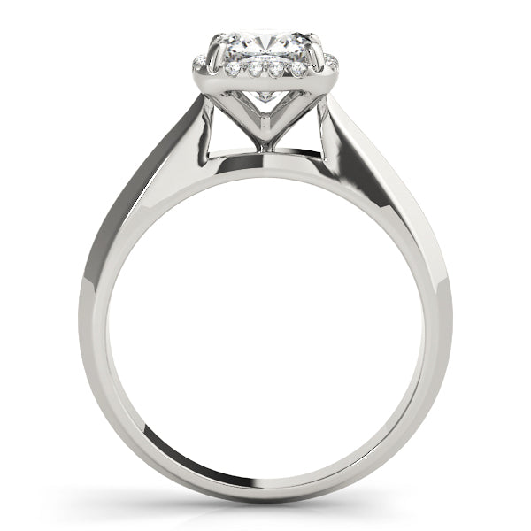 Cushion Diamond Halo Engagement Ring