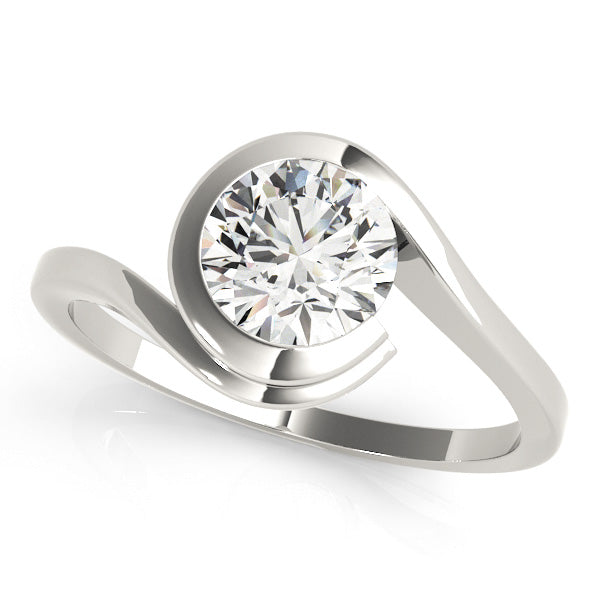 0.5 CT Round Diamond Engagement Solitaire Ring