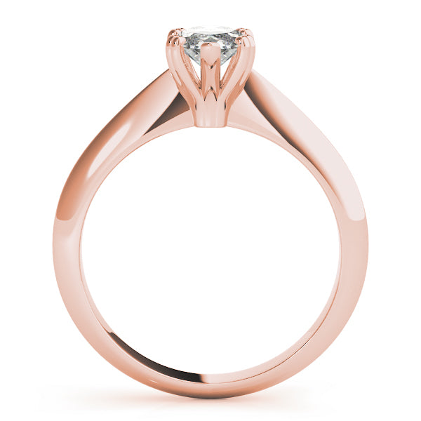 14K Rose Gold 1 CT Marquise Diamond Engagement Ring
