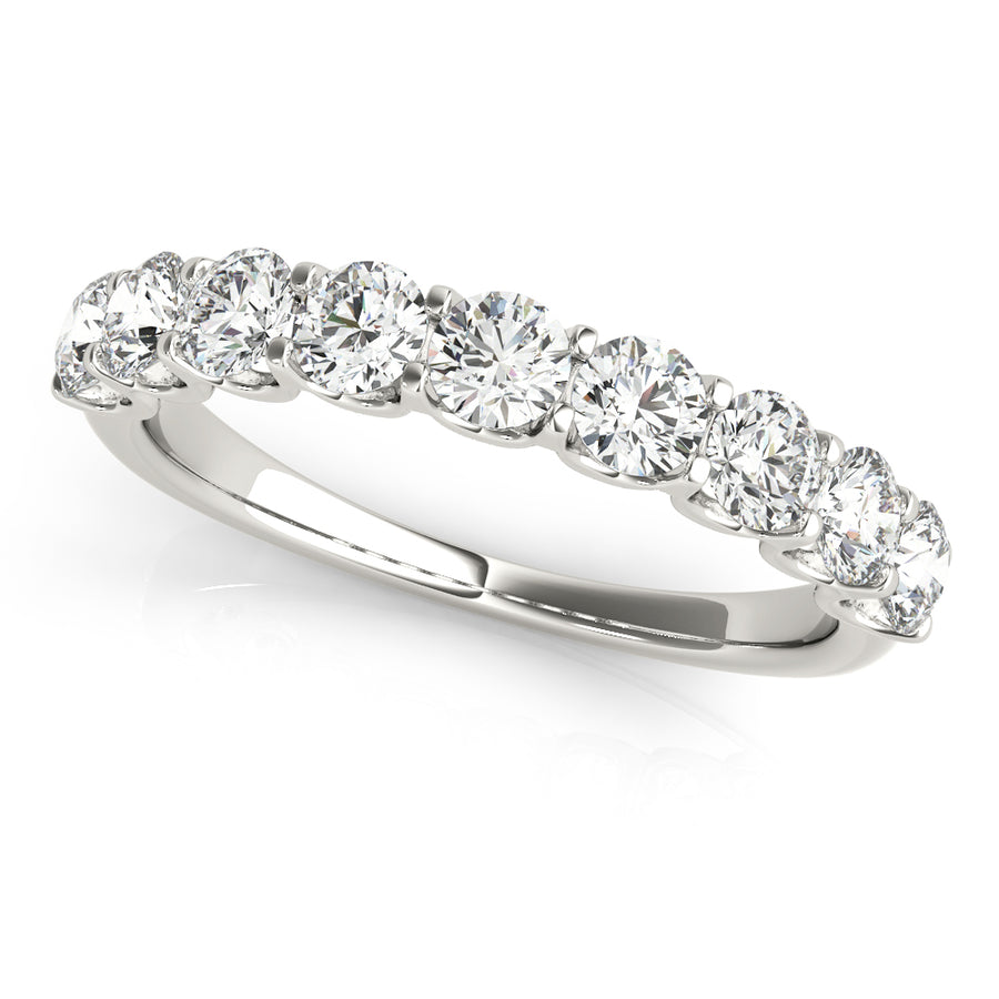9-Diamond Round Wedding Ring