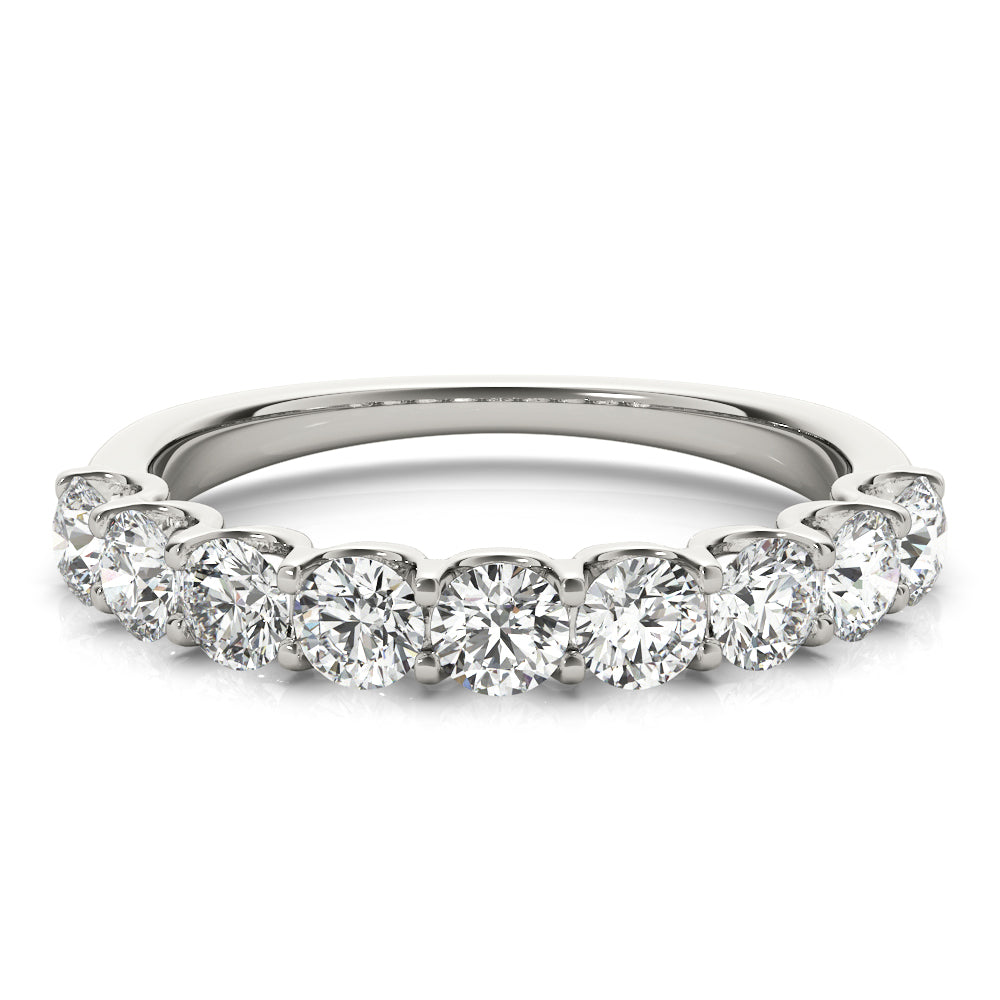 9-Diamond Round Wedding Ring