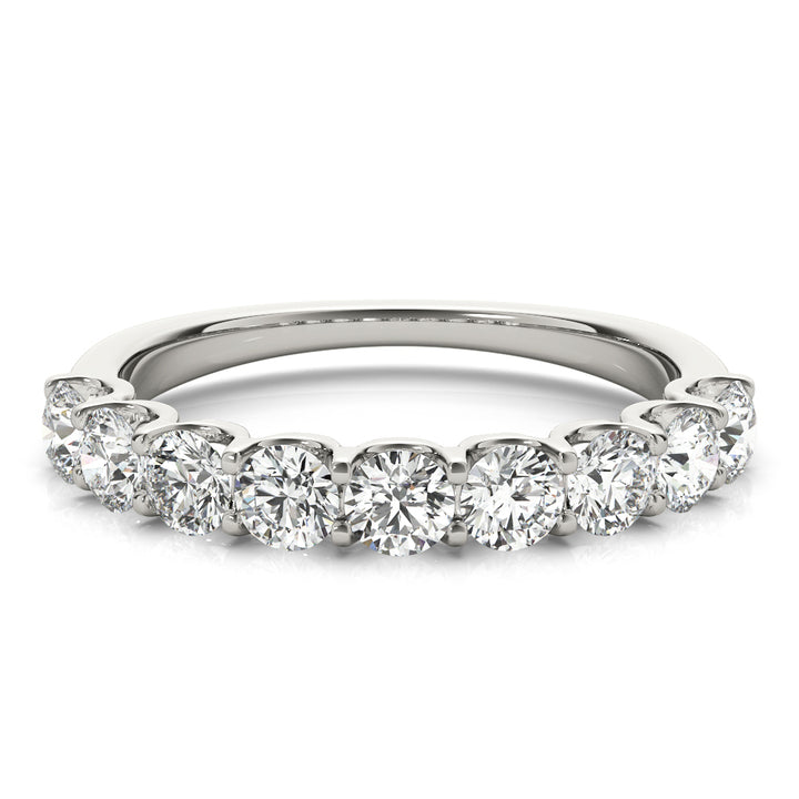 9-Diamond Round Wedding Ring
