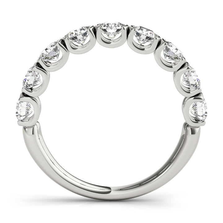 9-Diamond Round Wedding Ring