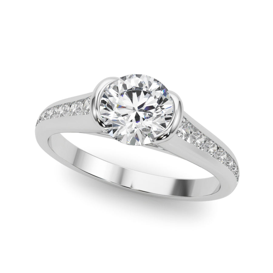Multi-Diamond Round Engagement Ring