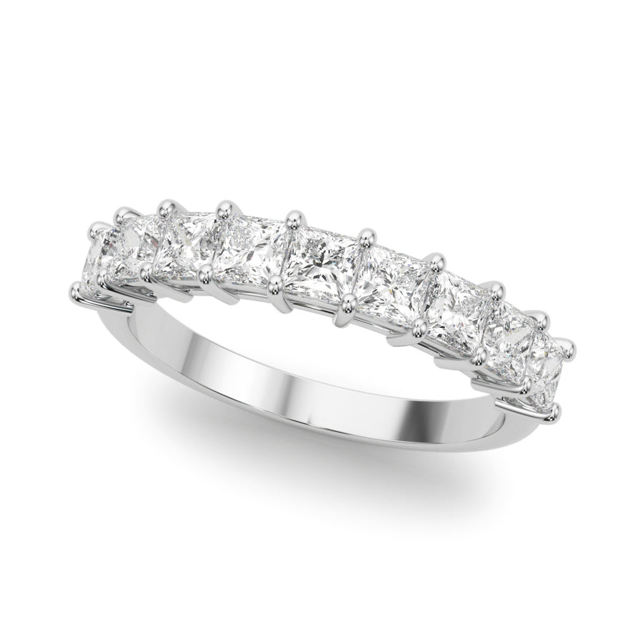 Princess Diamond Multi-Stone Wedding Band
