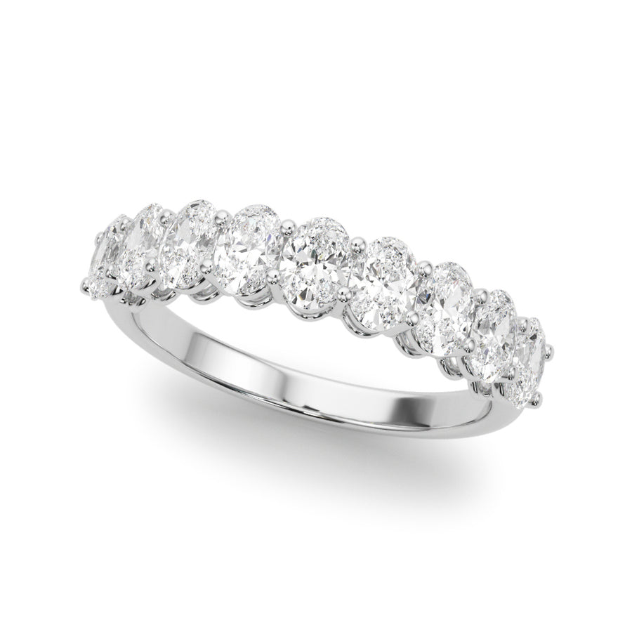 Oval Diamond Multi-Stone Wedding Ring