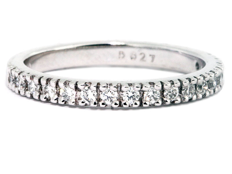The "Jolie" Prong Set Platinum Wedding Band