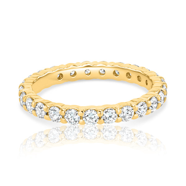 Endless 1.07 Carat Diamond 18K Yellow Gold Eternity Band
