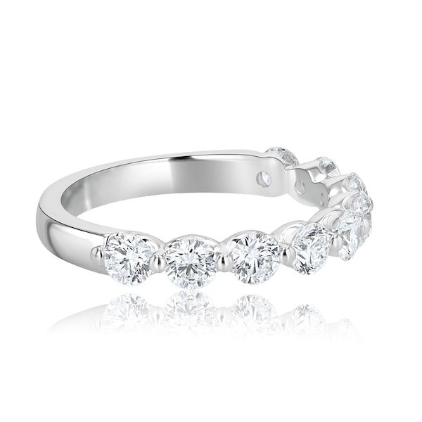 Minimal Prong 1.30 Carat Diamond 14K White Gold Wedding Band