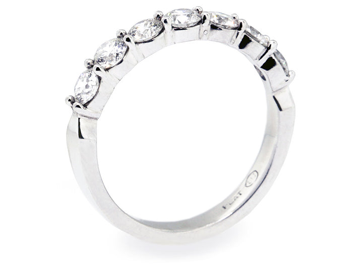 Platinum Shared-Prong Diamond Wedding Band