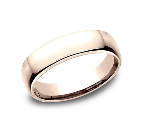 Euro-Style 5.5mm 14K Rose Gold Man's Band