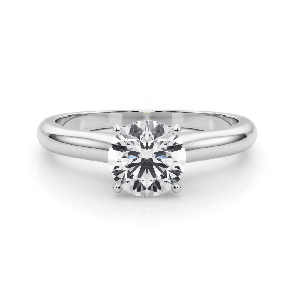 Platinum Solitaire Engagement Ring Mounting