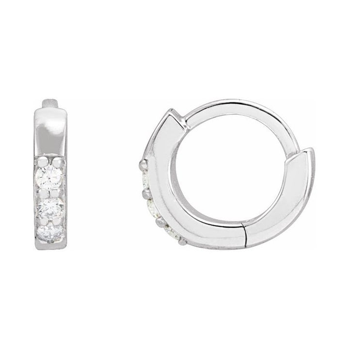 Accented Huggie Earrings