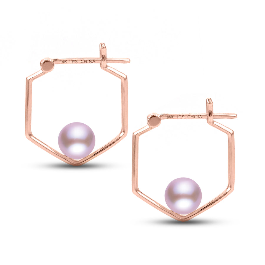 14KT Yellow Gold Freshwater Pearl Earring
