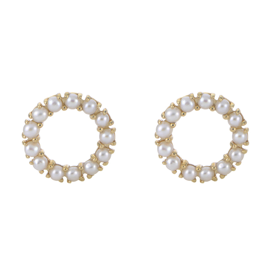 14KT Yellow Gold Freshwater Pearl Earring