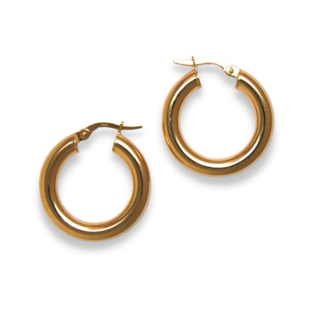 4x15mm 14KY Hoop Earrings