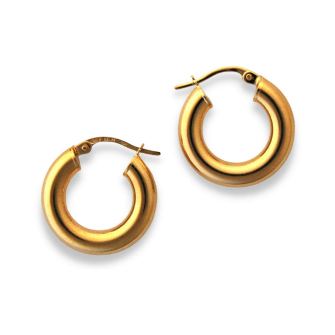 4x20mm 14KY Hoop Earrings