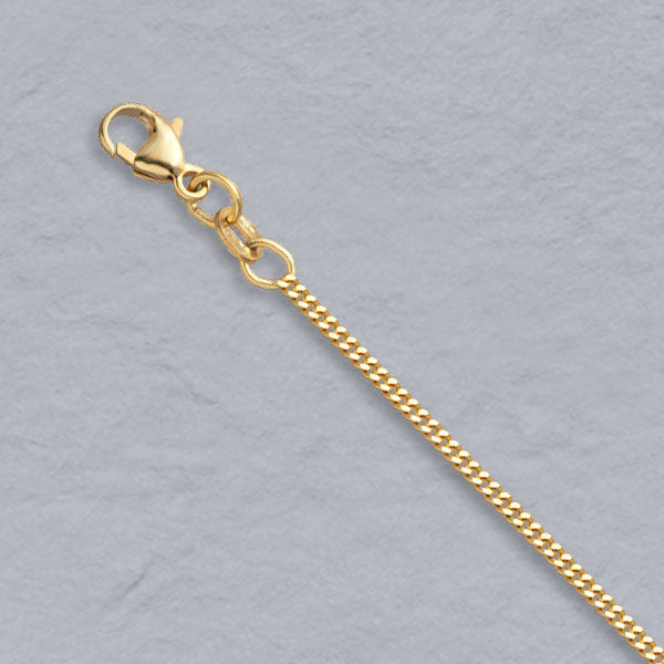 16" Curb 1.5mm 14K Yellow Gold Chain