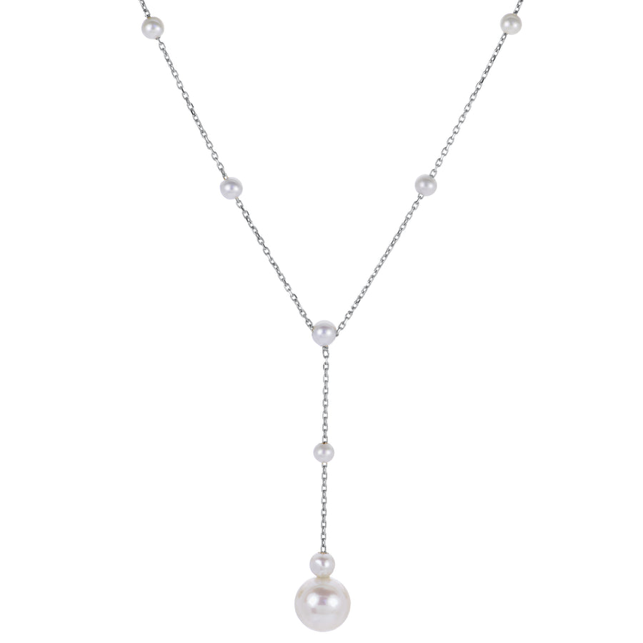 14KT White Gold Freshwater Pearl Necklace