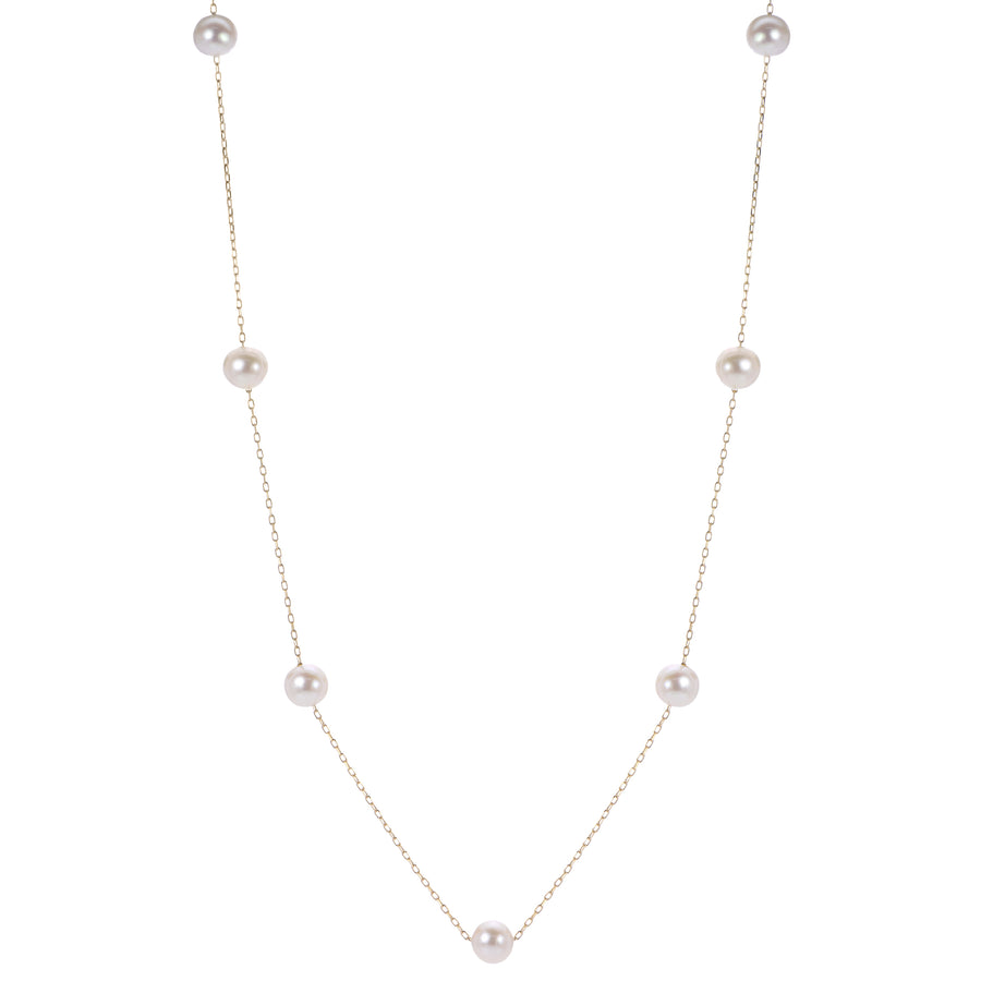 14KT Yellow Gold Freshwater Pearl Necklace