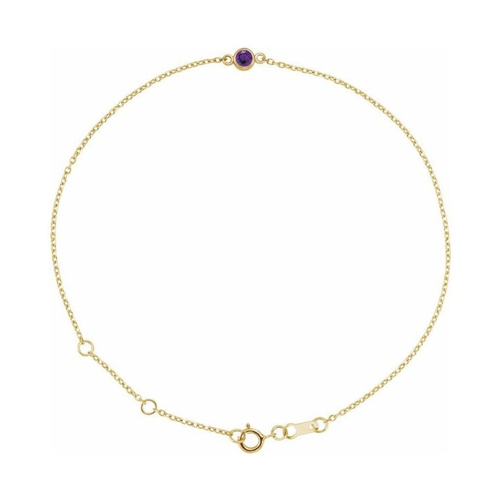 Bezel-Set Link Bracelet