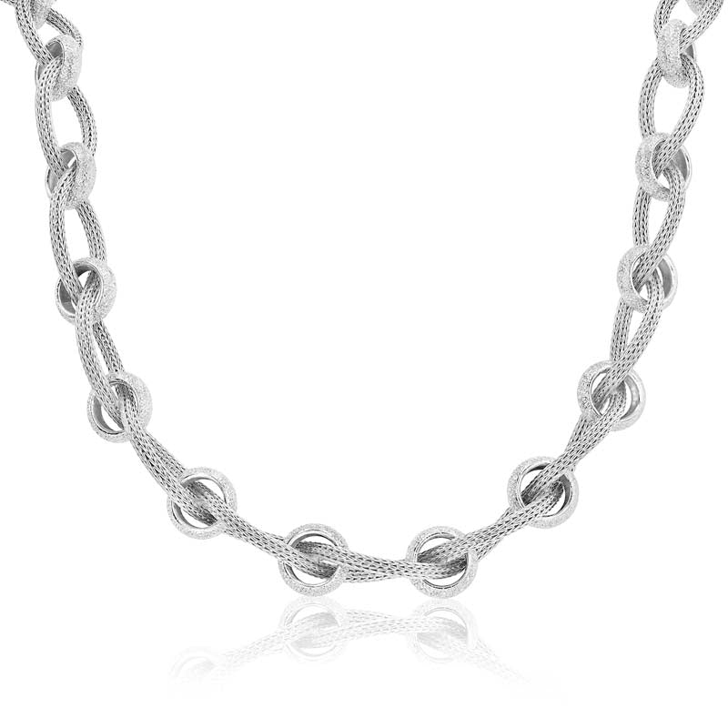 Twisting Link Yellow Rope Necklace