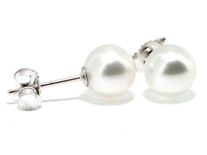 Akoya Pearl 14KY Stud Earrings | Washington Diamond