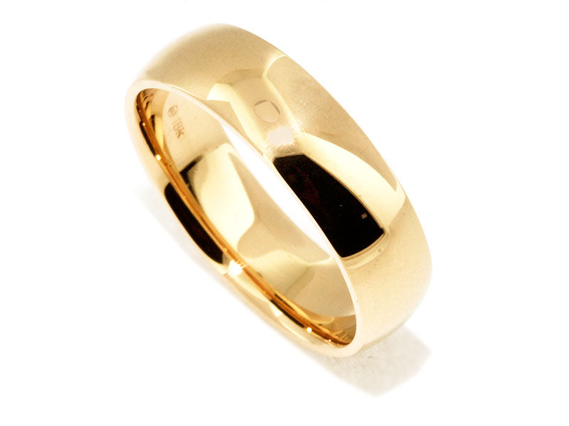 6mm 18KY Low-Dome Comfort-Fit Band | Washington Diamond