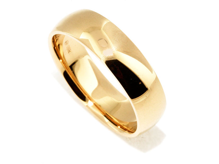 6mm 18KY Low-Dome Comfort-Fit Band | Washington Diamond