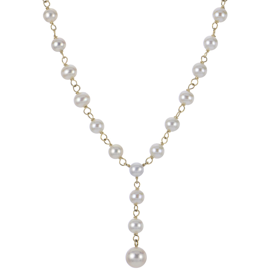 14KT Yellow Gold Freshwater Pearl Necklace
