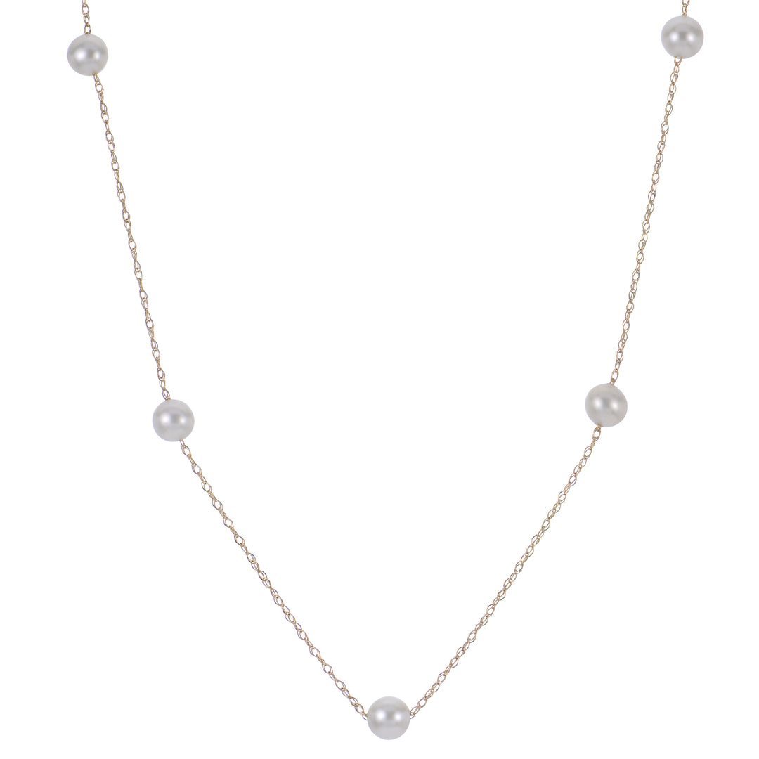 14KT Yellow Gold Freshwater Pearl Necklace