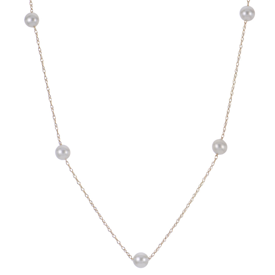 14KT Yellow Gold Freshwater Pearl Necklace