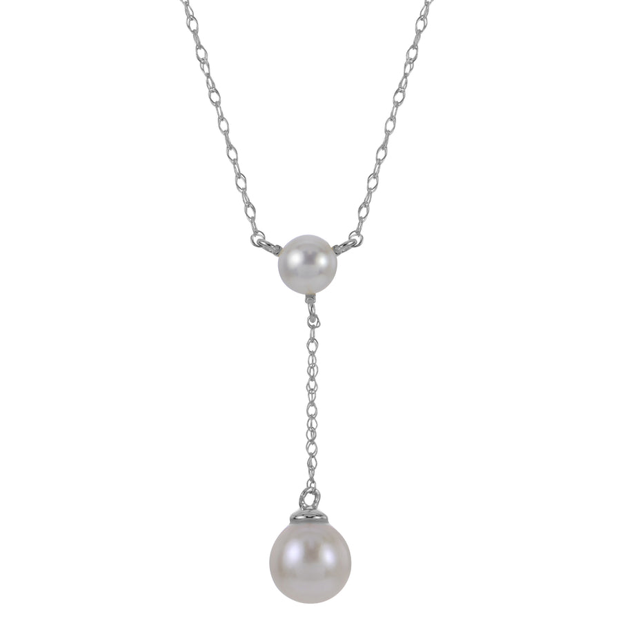 14KT White Gold Freshwater Pearl Necklace