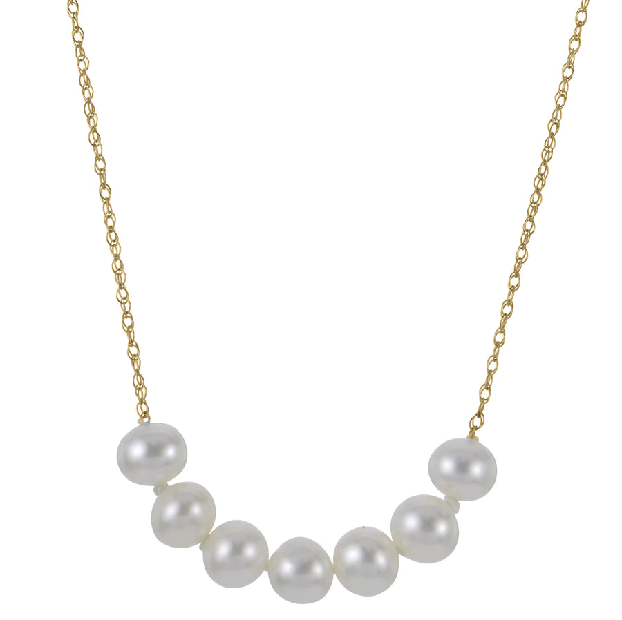 14KT Yellow Gold Freshwater Pearl Necklace