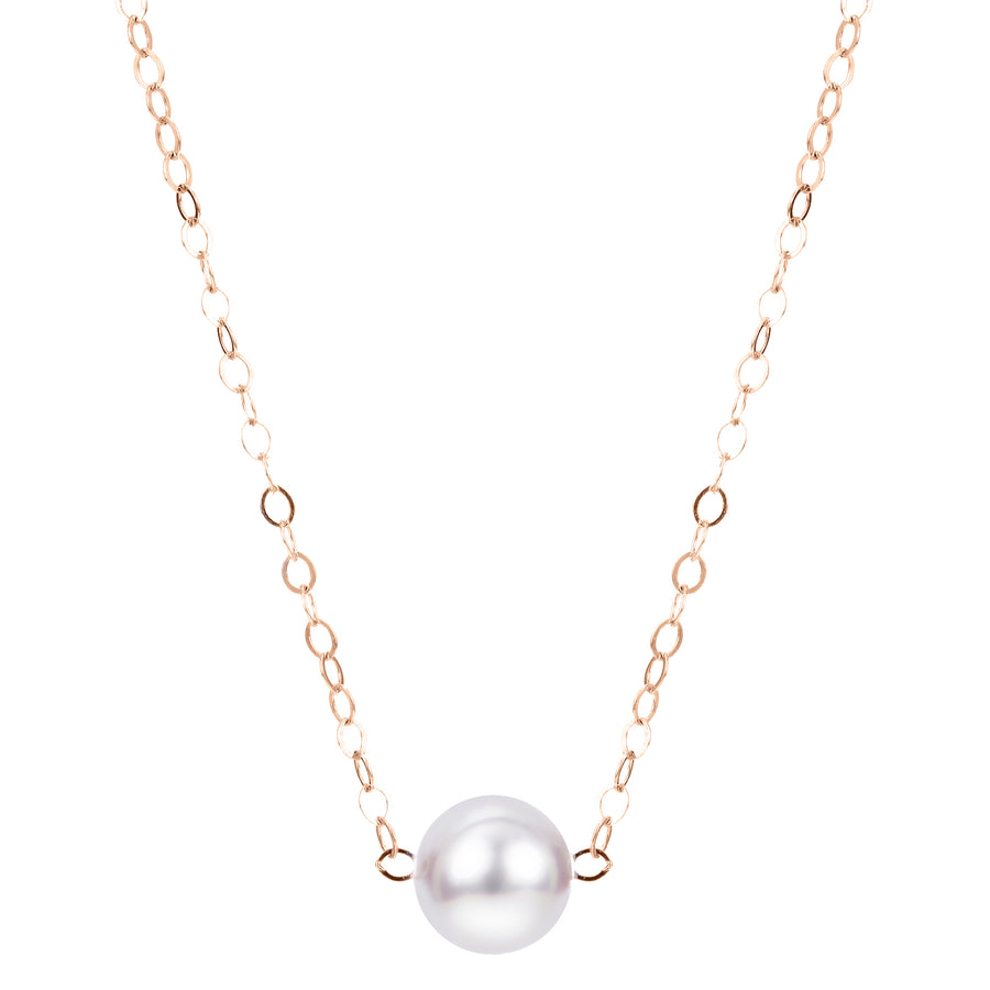 14KT Yellow Gold Akoya Pearl Necklace