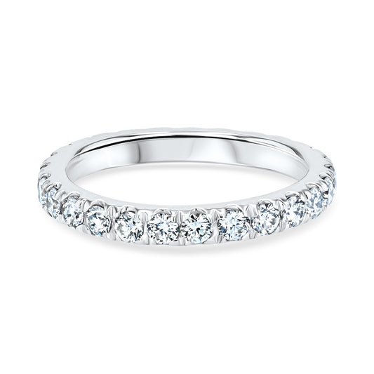 Split-Prong 1.04 Carat Diamond Platinum Eternity Band