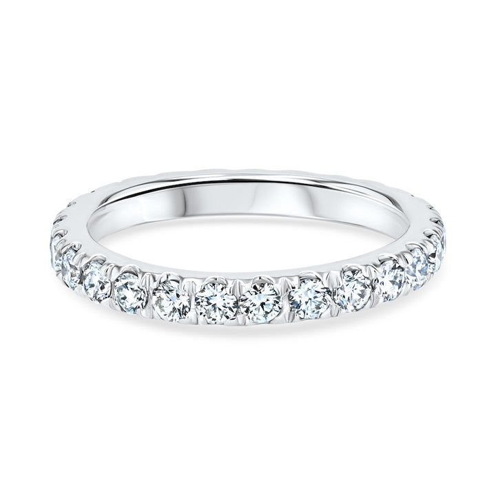 Split-Prong 1.04 Carat Diamond Platinum Eternity Band