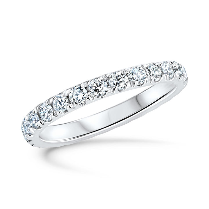 Split-Prong 1.04 Carat Diamond Platinum Eternity Band