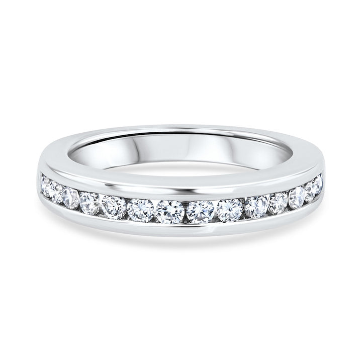 0.36 Carat Diamond Channel-Set Platinum Wedding Band